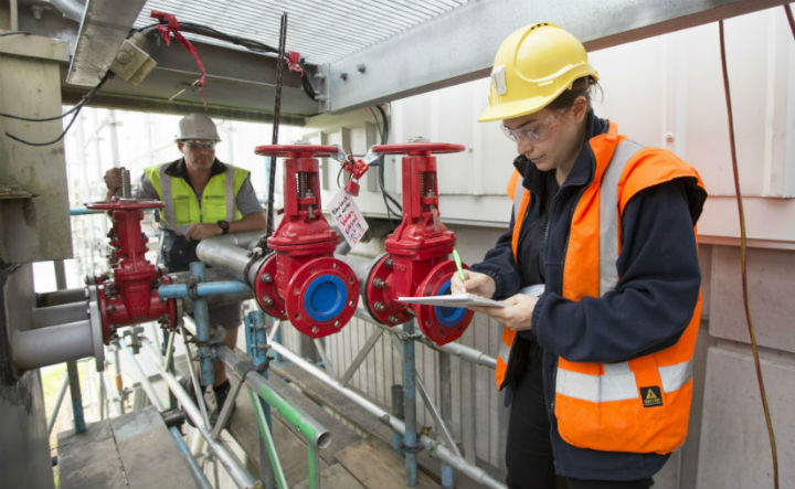 Staff at the Mangere Wastewater Treatment Plant